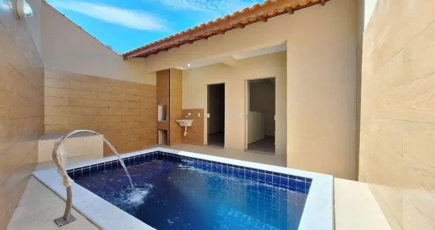 Casa para Venda em Mongaguá, Jardim Aguapeu, 3 dormitórios, 1 suíte, 1 banheiro, 2 vagas