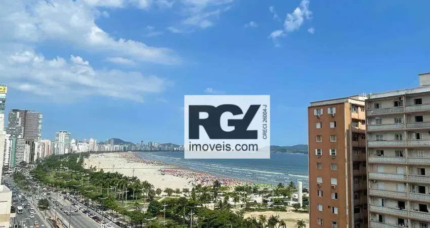 Apartamento FRENTE MAR com 3 dormitórios à venda, 122 m² por R$ 770.000 - José Menino - Santos/SP