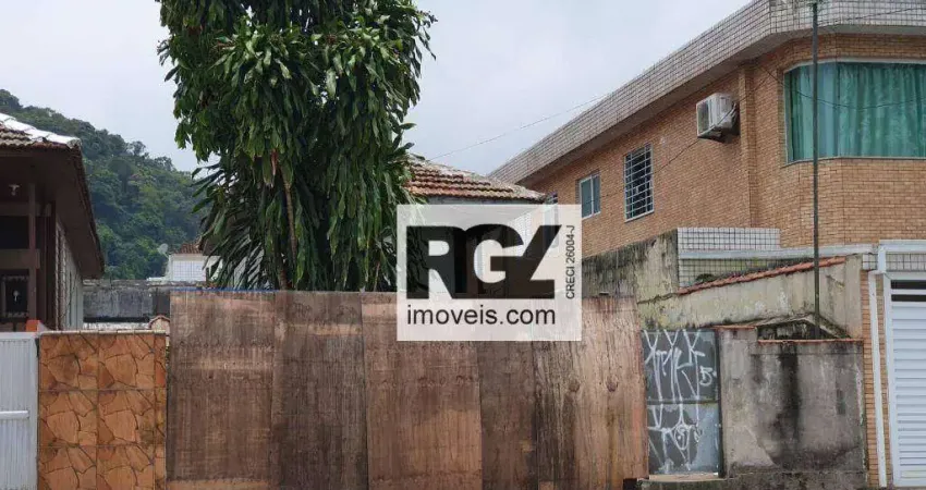 Terreno à venda, 245 m² por R$ 800.000,00 - Vila Belmiro - Santos/SP