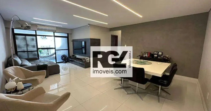 Apartamento com 3 dormitórios à venda, 150 m² por R$ 1.380.000,00 - Ponta da Praia - Santos/SP