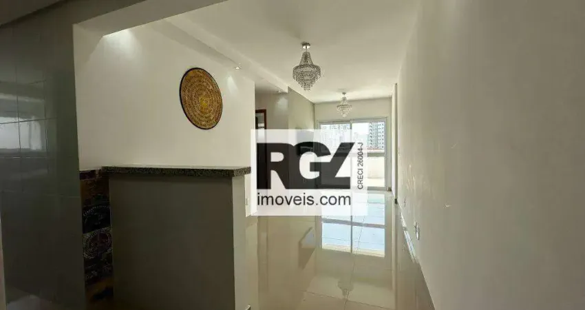 Apartamento Garden com 2 dormitórios, 94 m² - venda por R$ 788.000,00 ou aluguel por R$ 5.400,00/mês - Embaré - Santos/SP