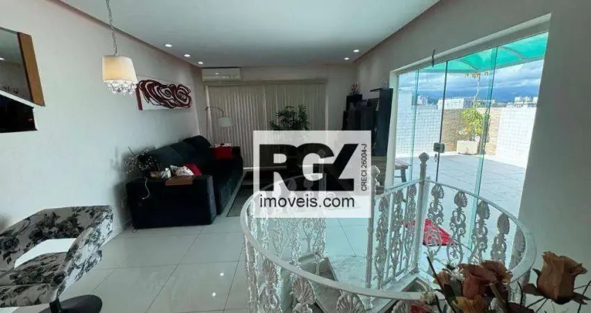 Cobertura com 2 dormitórios à venda, 280 m² por R$ 1.250.000,00 - Vila Belmiro - Santos/SP