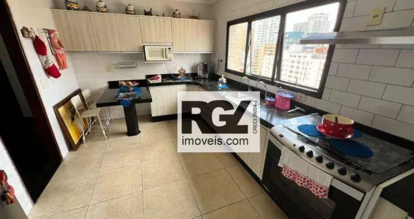 Cobertura com 4 dormitórios para alugar, 265 m² por R$ 10.000,00/mês - Vila Belmiro - Santos/SP