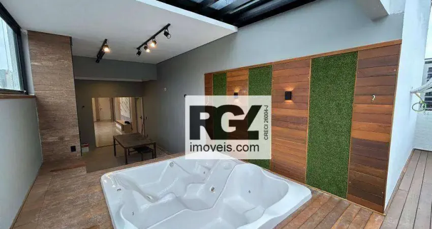 Cobertura com 3 dormitórios à venda, 191 m² por R$ 1.849.000,00 - Gonzaga - Santos/SP