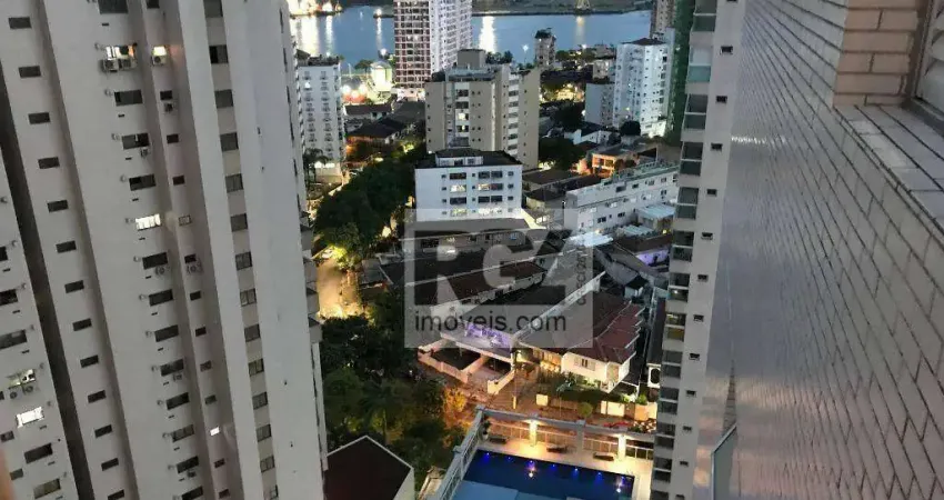 Apartamento com 1 dormitório para alugar, 49 m² por R$ 4.420,00/mês - Ponta da Praia - Santos/SP