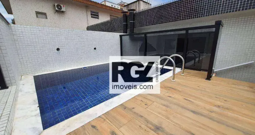 Casa em condomínio fechado com 3 quartos à venda no Embaré, Santos 