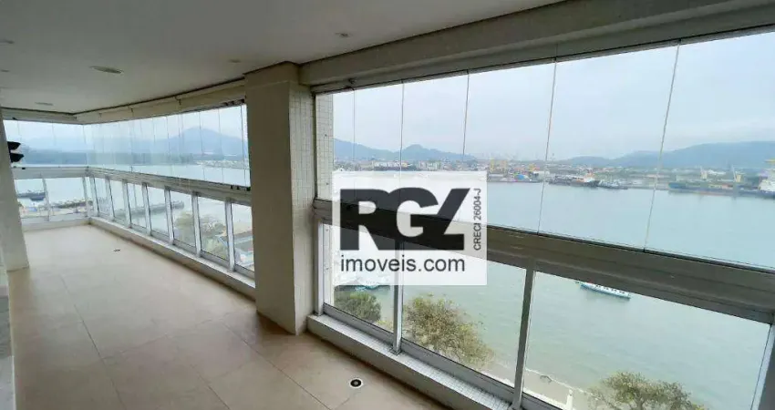 Apartamento com 3 dormitórios, 189 m² - venda por r$ 2.850.000,00 ou aluguel por r$ 17.000,00/mês - ponta da praia - santos/sp