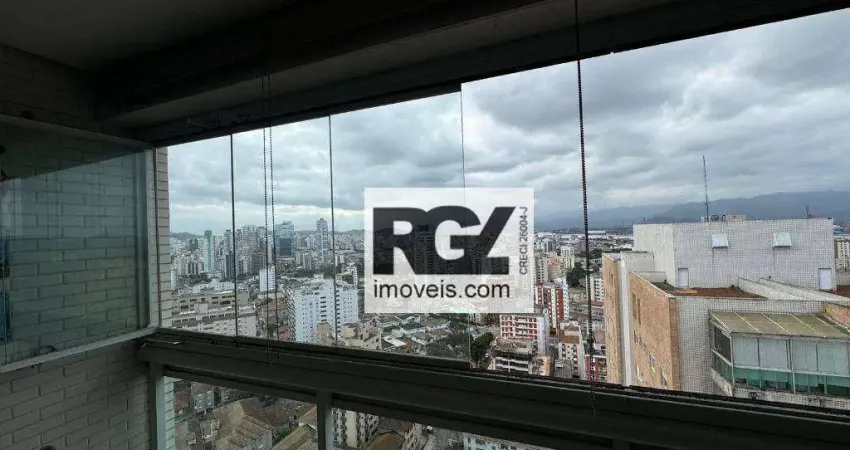 Apartamento com 2 dormitórios à venda, 77 m² por r$ 989.500,00 - ponta da praia - santos/sp