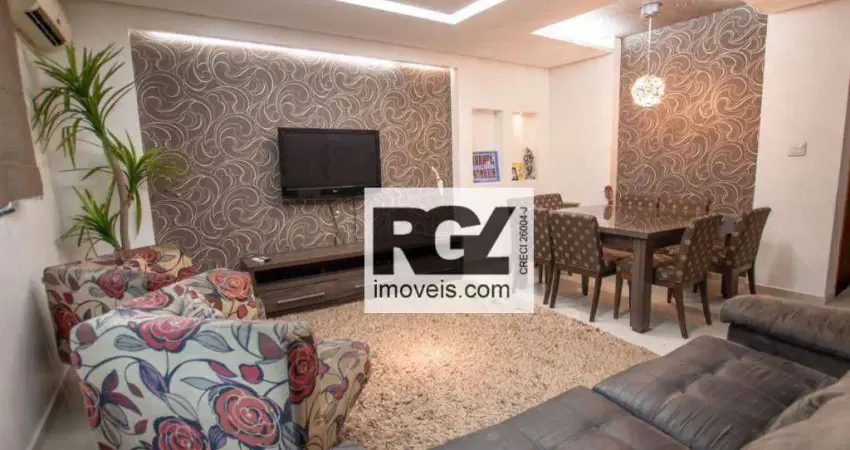 Casa com 3 dormitórios à venda, 146 m² por R$ 1.300.000,00 - Campo Grande - Santos/SP