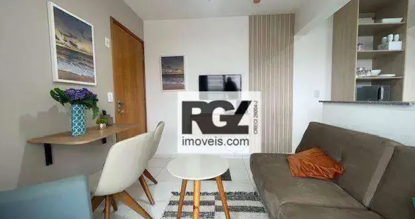Flat com 1 dormitório à venda, 41 m² por R$ 351.750,00 - Boqueirão - Praia Grande/SP