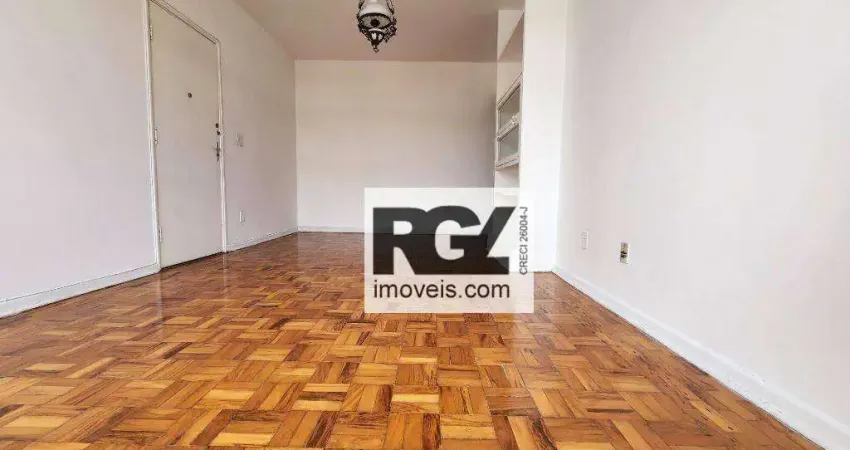 Apartamento com 2 dormitórios para alugar, 119 m² por r$ 3.800,00/mês - aparecida - santos/sp