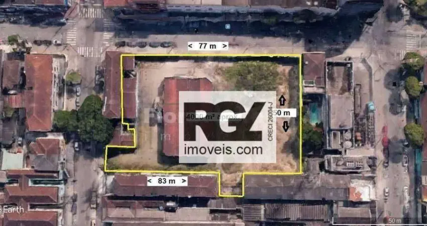 Área para alugar, 4000 m² por R$ 100.000,00/mês - Vila Matias - Santos/SP