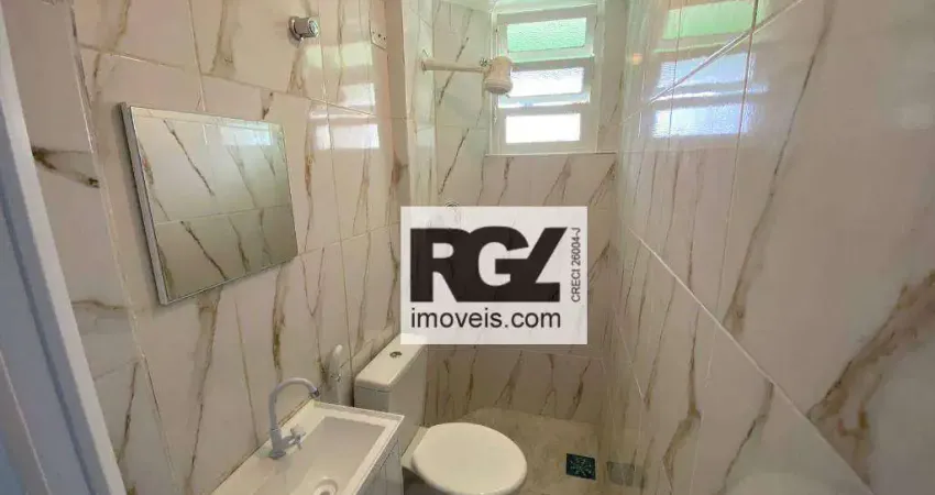 Apartamento com 1 dormitório à venda, 34 m² por R$ 285.000,00 - Aparecida - Santos/SP