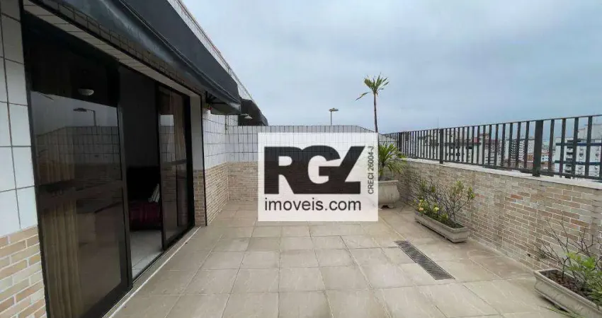 Cobertura com 2 dormitórios à venda, 130 m² por R$ 700.000,00 - Aparecida - Santos/SP