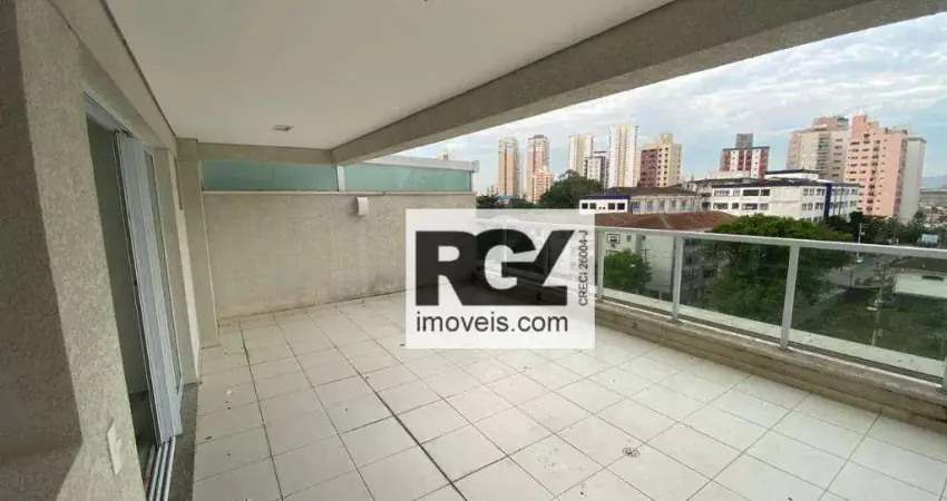Apartamento garden com 1 dormitório à venda, 77 m² por r$ 1.000.000,00 - ponta da praia - santos/sp