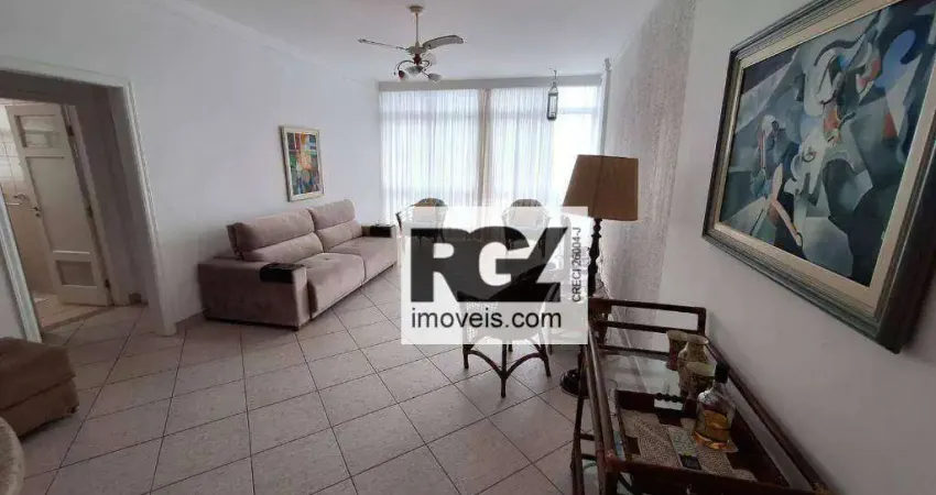 Apartamento para alugar, 98 m² por R$ 7.000,00/mês - Embaré - Santos/SP