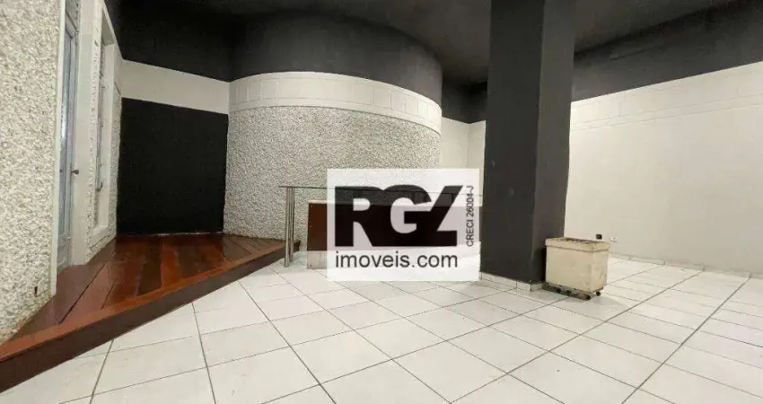 Ponto comercial com 5 salas para alugar na Aparecida, Santos 