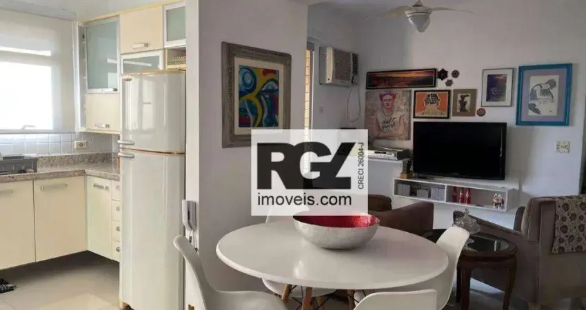 Apartamento com 1 dormitório à venda, 60 m² por R$ 719.000,00 - Aparecida - Santos/SP