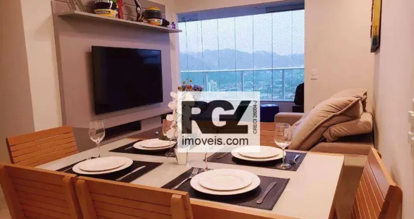 Apartamento com 3 dormitórios à venda, 88 m² por R$ 1.400.000,00 - Campo Grande - Santos/SP