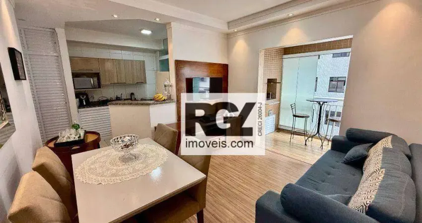 Apartamento com 2 dormitórios à venda, 64 m² por r$ 610.000,00 - estuário - santos/sp