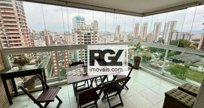 Apartamento com 3 dormitórios à venda, 119 m² por r$ 1.590.000,00 - ponta da praia - santos/sp