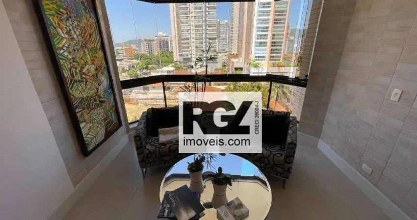 Apartamento com 4 dormitórios à venda, 202 m² por r$ 1.690.000,00 - ponta da praia - santos/sp