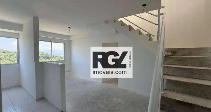 Cobertura com 3 dormitórios à venda, 125 m² por R$ 657.200,00 - Morro de Nova Cintra - Santos/SP