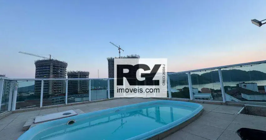 Cobertura com 3 dormitórios à venda, 181 m² por R$ 1.790.000,00 - Ponta da Praia - Santos/SP