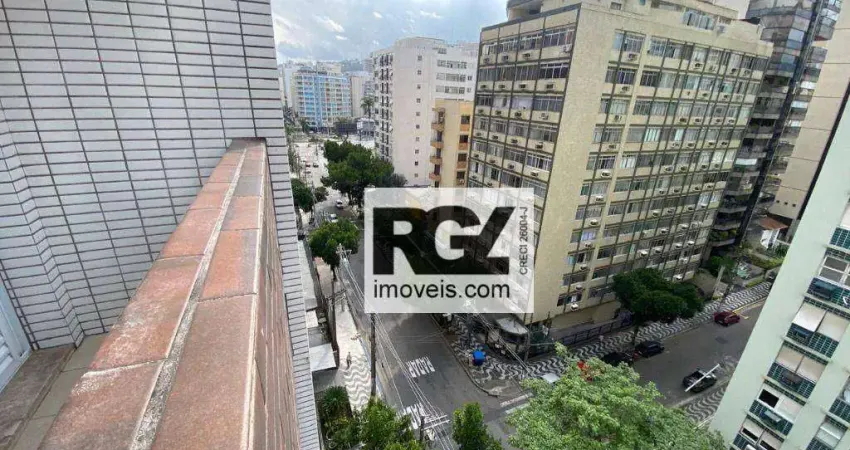 Apartamento com 1 dormitório à venda, 47 m² por r$ 360.000,00 - gonzaga - santos/sp