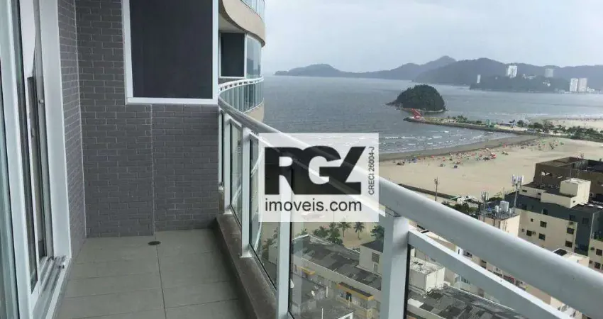 Apartamento com 1 dormitório para alugar, 52 m² por R$ 5.800,00/mês - Pompéia - Santos/SP