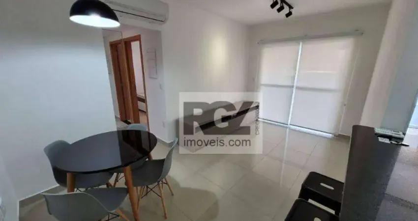 Apartamento com 1 dormitório com lazer completo, 55 m² por R$ 636.000 - Embaré - Santos/SP