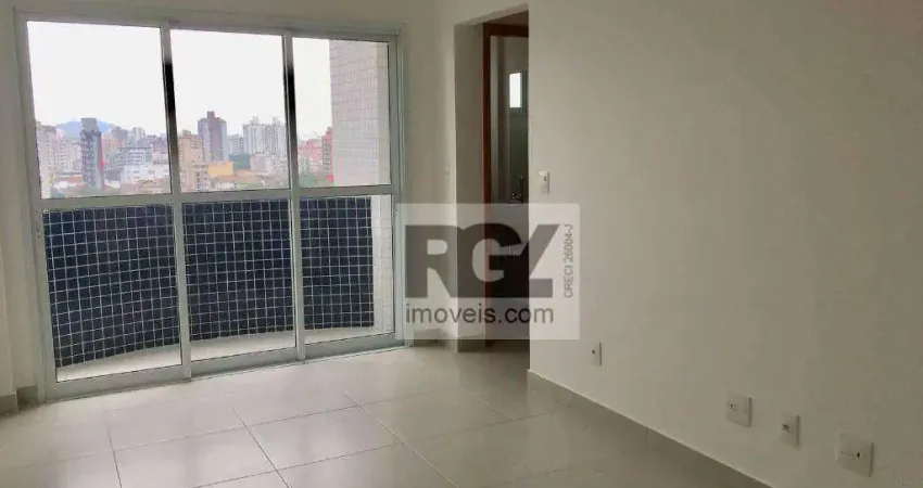 Apartamento com 1 dormitório para alugar, 57 m² por R$ 3.600,02/mês - Ponta da Praia - Santos/SP