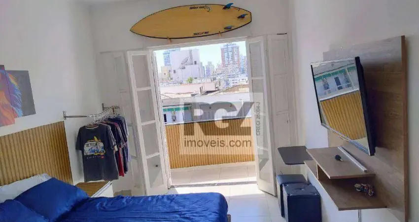 Apartamento com 1 dormitório à venda, 50 m² por R$ 530.000,00 - Boqueirão - Santos/SP