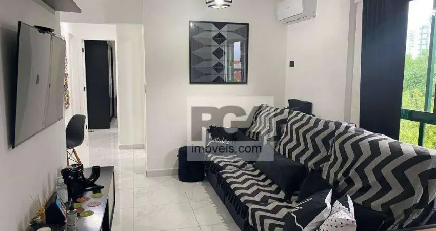 Apartamento com 2 dormitórios à venda, 71 m² por R$ 579.000,00 - Embaré - Santos/SP