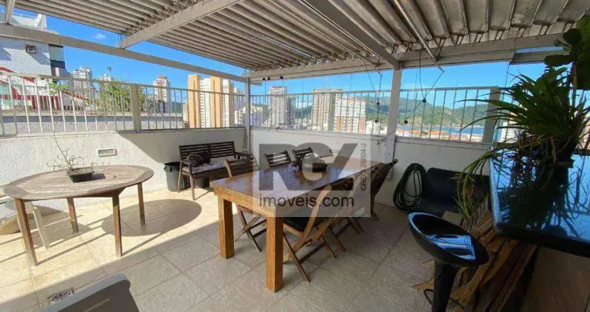 Cobertura com 4 dormitórios à venda, 388 m² por R$ 2.400.000 - Ponta da Praia - Santos/SP