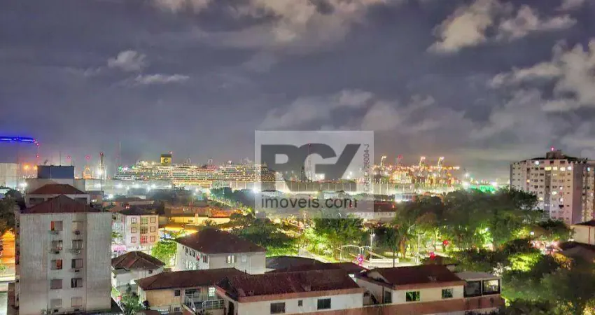 Apartamento com 2 dormitórios para alugar, 112 m² por R$ 4.250,00/ano - Aparecida - Santos/SP