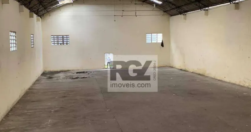 Galpão, 1200 m² - venda por R$ 6.500.000,00 ou aluguel por R$ 43.033,00/mês - Macuco - Santos/SP
