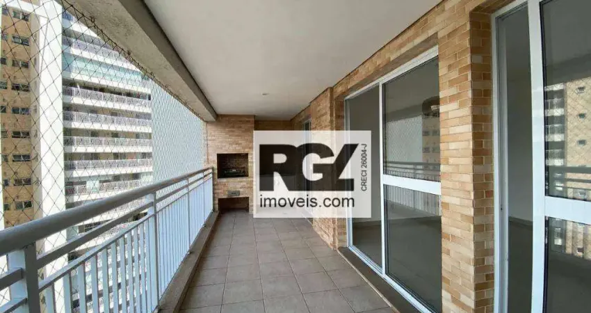 Apartamento com 3 dormitórios para alugar, 130 m² por R$ 8.000,00/mês - Gonzaga - Santos/SP