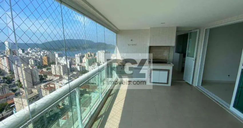 Apartamento com 3 dormitórios à venda, 150 m² por R$ 3.405.000,00 - Aparecida - Santos/SP