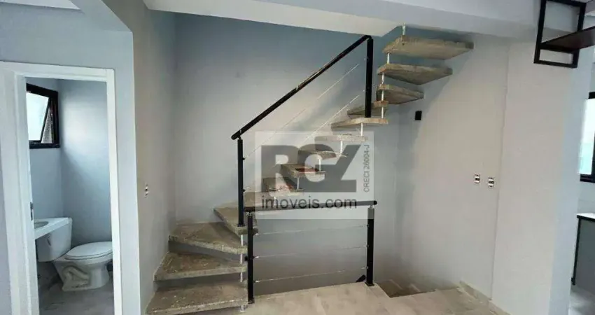Casa com 2 dormitórios à venda, 116 m² por R$ 690.000,00 - Marapé - Santos/SP