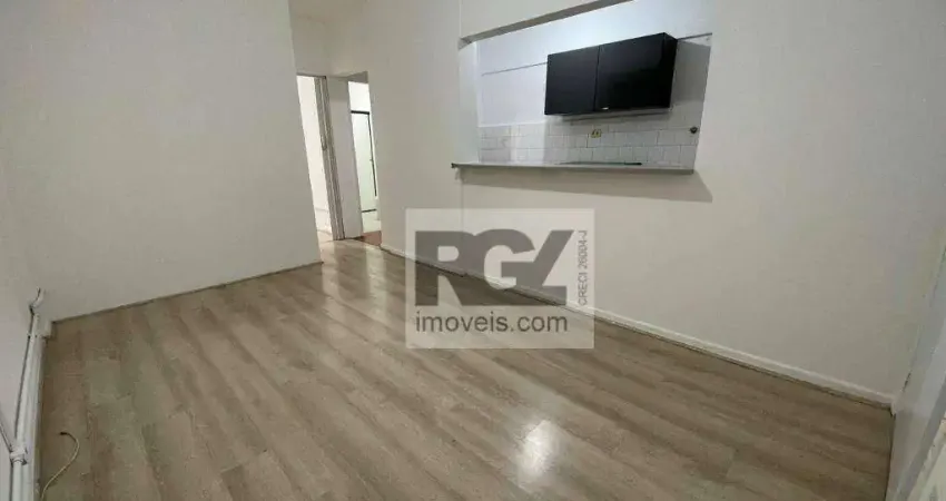 Apartamento com 1 dormitório para alugar, 36 m² por R$ 2.800,00/mês - Ponta da Praia - Santos/SP