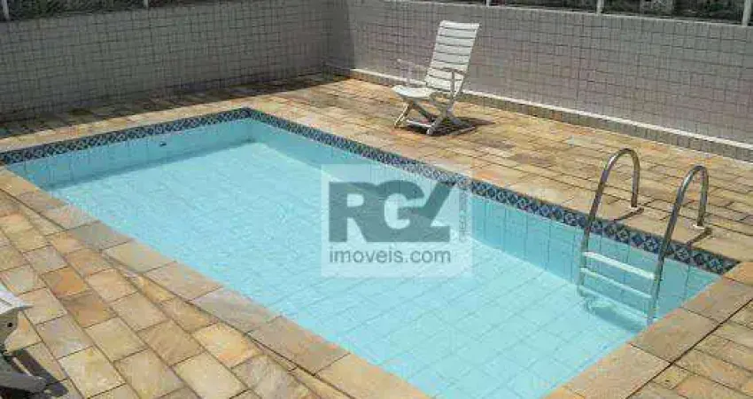 Apartamento Garden com 3 dormitórios para alugar, 183 m² por R$ 20.000,02/mês - Gonzaga - Santos/SP