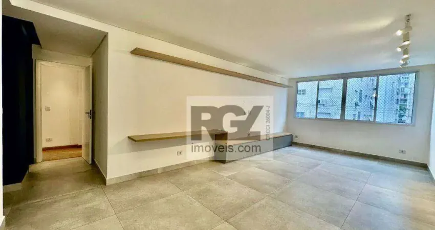 Apartamento com 3 dormitórios para alugar, 127 m² por R$ 9.374,17/mês - Gonzaga - Santos/SP