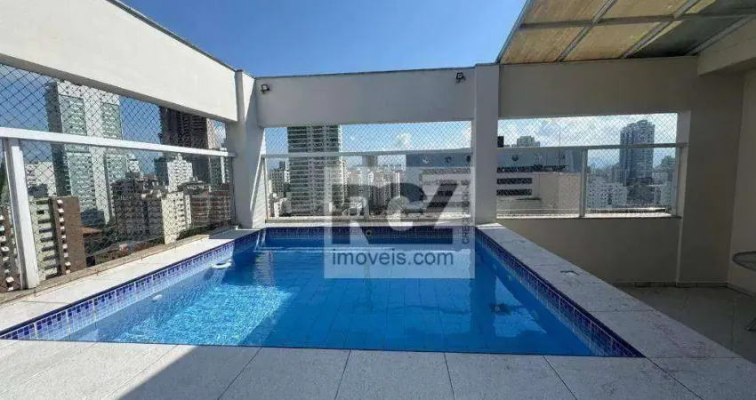 COBERTURA VISTA MAR COM PISCINA NA PONTA DA PRAIA PARA VENDA EM SANTOS/SP