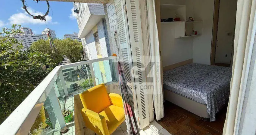 Apartamento com 3 dormitórios à venda, 120 m² por r$ 580.000,00 - ponta da praia - santos/sp