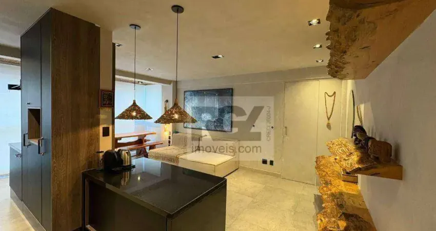 Apartamento com 1 dormitório à venda, 62 m² por r$ 750.000,00 - ponta da praia - santos/sp