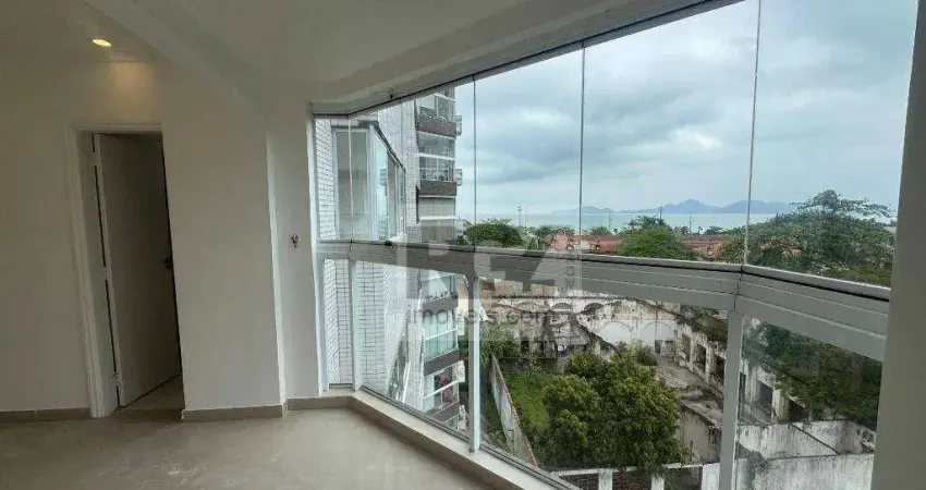 Apartamento com 3 dormitórios para alugar, 110 m² por r$ 7.500,00/mês - aparecida - santos/sp