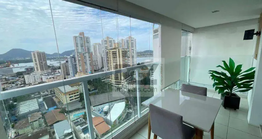 Apartamento com 1 dormitório à venda, 49 m² por r$ 635.000,00 - ponta da praia - santos/sp