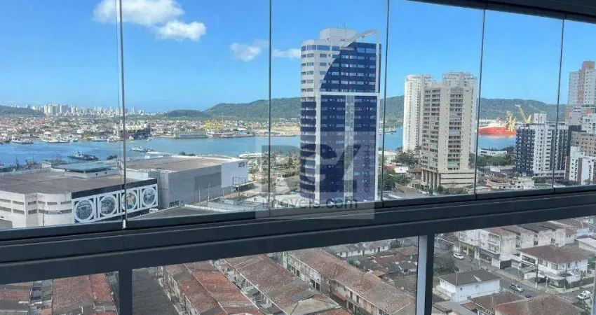 Apartamento com 3 dormitórios à venda, 111 m² por r$ 1.170.000,00 - ponta da praia - santos/sp