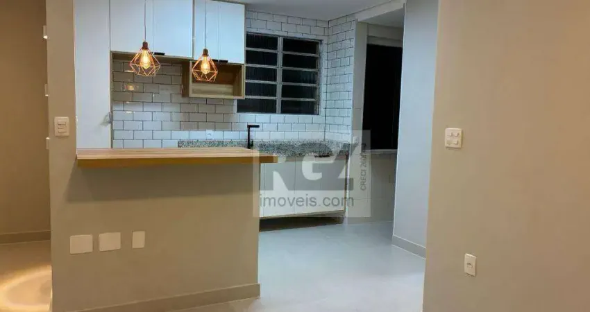 Apartamento com 1 dormitório à venda, 44 m² por r$ 390.000 - aparecida - santos/sp